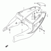 Схема вузла: Бічні панелі (Model y for bp6) для Suzuki GSX-R600