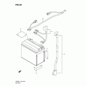Схема узла: Аккумулятор для Suzuki AN650 Burgman (EU analogue of SkyWave)