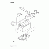 Схема вузла: Акумулятор для Suzuki GSX1300 B-King