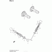 Схема узла: Распредвал & Клапан для Suzuki DR-Z400 DR-Z400S