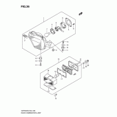 Схема вузла: Задній ліхтар (Стоп-сигнал) для Suzuki GSF650 Bandit S