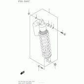 Схема вузла: Rear Shock Absorber (Dr-Z400Sl5 E33) для Suzuki DR-Z400 DR-Z400S