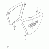 Схема вузла: Бічні панелі (Model x) для Suzuki TU250