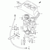 Схема вузла: Speed/tachometer (Model s/t) для Suzuki DR650 DR650RSE