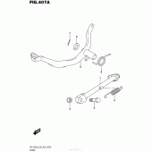Схема вузла: Підставка для Suzuki DR-Z70