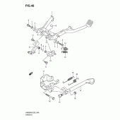 Схема узла: Подставка для Suzuki AN650 Burgman (EU analogue of SkyWave)