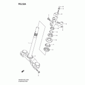 Схема вузла: Рульова траверса (An400sk5/sk6) для Suzuki AN400 Burgman (EU analogue of SkyWave)