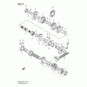 Схема вузла: Трансмісія для Suzuki RM-Z250