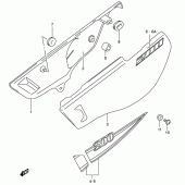 Схема вузла: Бічні панелі для Suzuki DR200 DR200SE