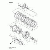 Схема вузла: Зчеплення для Suzuki VL800 Boulevard C50T