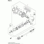 Схема вузла: Редуктор & Карданний вал (Vl1500Bl4 E33) для Suzuki VL1500 Boulevard C90 BOSS