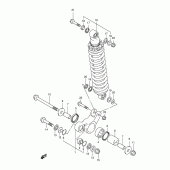 Схема вузла: Важіль прогресії для Suzuki DR125