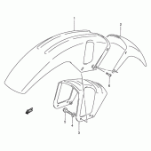 Схема узла: Переднее крыло для Suzuki DR800