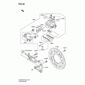 Схема узла: Задний тормоз для Suzuki VZ1600 Marauder M1600