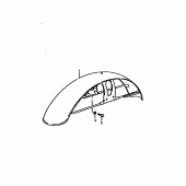 Схема узла: Переднее крыло для Suzuki TS125