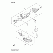 Схема узла: Поворотники для Suzuki GSX-R1000