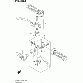 Схема вузла: Ручки керма (Dl650Al7 E03) для Suzuki DL650 V-Strom
