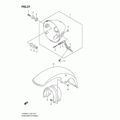 Схема узла: Кожух фары для Suzuki TU250