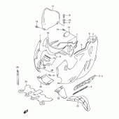 Схема узла: Передний обтекатель (Model w) для Suzuki GSX750 Katana