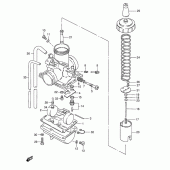 Схема вузла: Карбюратор для Suzuki TS125
