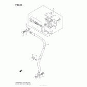 Схема узла: Передний тормозной цилиндр для Suzuki DR200 DR200SE