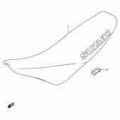 Схема вузла: Сидіння для Suzuki RMX250