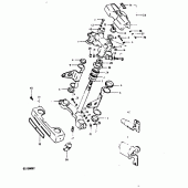 Схема узла: Рулевая траверса (E17,  e22,  e25,  e26) для Suzuki GS1000