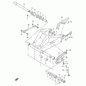 Схема узла: Задний рычаг подвески для Suzuki GSX-R750