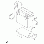Схема вузла: Акумулятор для Suzuki DR650 DR650SE