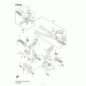Схема узла: Подножки для Suzuki GSX-R750