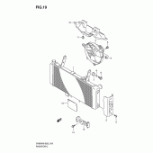 Схема узла: Радиатор для Suzuki SV650