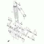 Схема вузла: Важіль прогресії для Suzuki DR-Z250