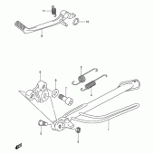 Схема вузла: Підставка (Model k4/k5) для Suzuki SV1000