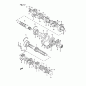 Схема вузла: Трансмісія для Suzuki GSX1100