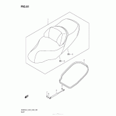 Схема узла: Seat (An650L3 E33) для Suzuki AN650 Burgman (EU analogue of SkyWave)