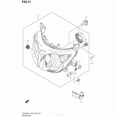 Схема вузла: Фара для Suzuki DL650 V-Strom