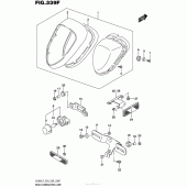 Схема вузла: Задній ліхтар (Stop-сигнал) (Vl800Tl7 E33) для Suzuki VL800 Boulevard C50