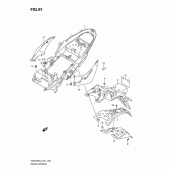 Схема узла: Заднее крыло (Gsr750al2 e24) для Suzuki GSR750