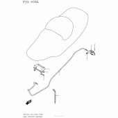 Схема вузла: Замок сидіння для Suzuki AN650 Burgman (EU analogue of SkyWave)