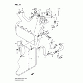 Схема вузла: Патрубок системи охолодження для Suzuki GSX1250