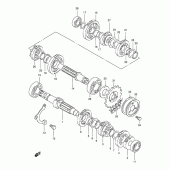 Схема вузла: Трансмісія для Suzuki XF650 Freewind