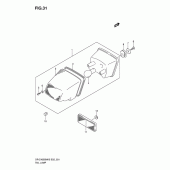 Схема узла: Задний фонарь (Стоп-сигнал) для Suzuki DR-Z400 DR-Z400SM