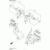 Схема вузла: Підніжки для Suzuki VZ1500 Boulevard M90