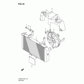 Схема узла: Радиатор для Suzuki DL650 V-Strom