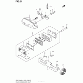Схема вузла: Задній ліхтар (Стоп-сигнал) (Gsx-R1000L4 E33) для Suzuki GSX-R1000