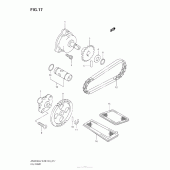 Схема узла: Масляный насос для Suzuki AN650 Burgman (EU analogue of SkyWave)