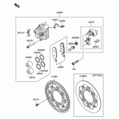 Схема вузла: Переднє гальмо для Suzuki RM-Z250