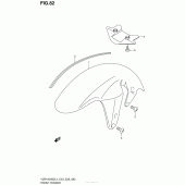 Схема вузла: Переднє крило Suzuki VZR1800 Boulevard M109R BOSS