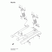 Схема вузла: Кожух ланцюгової передачі (En125huk4/huzk6/huk7/huk8) для Suzuki EN125