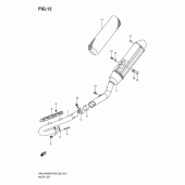 Схема вузла: Вихлопна система (Rm-z450k8/k9) для Suzuki RM-Z450